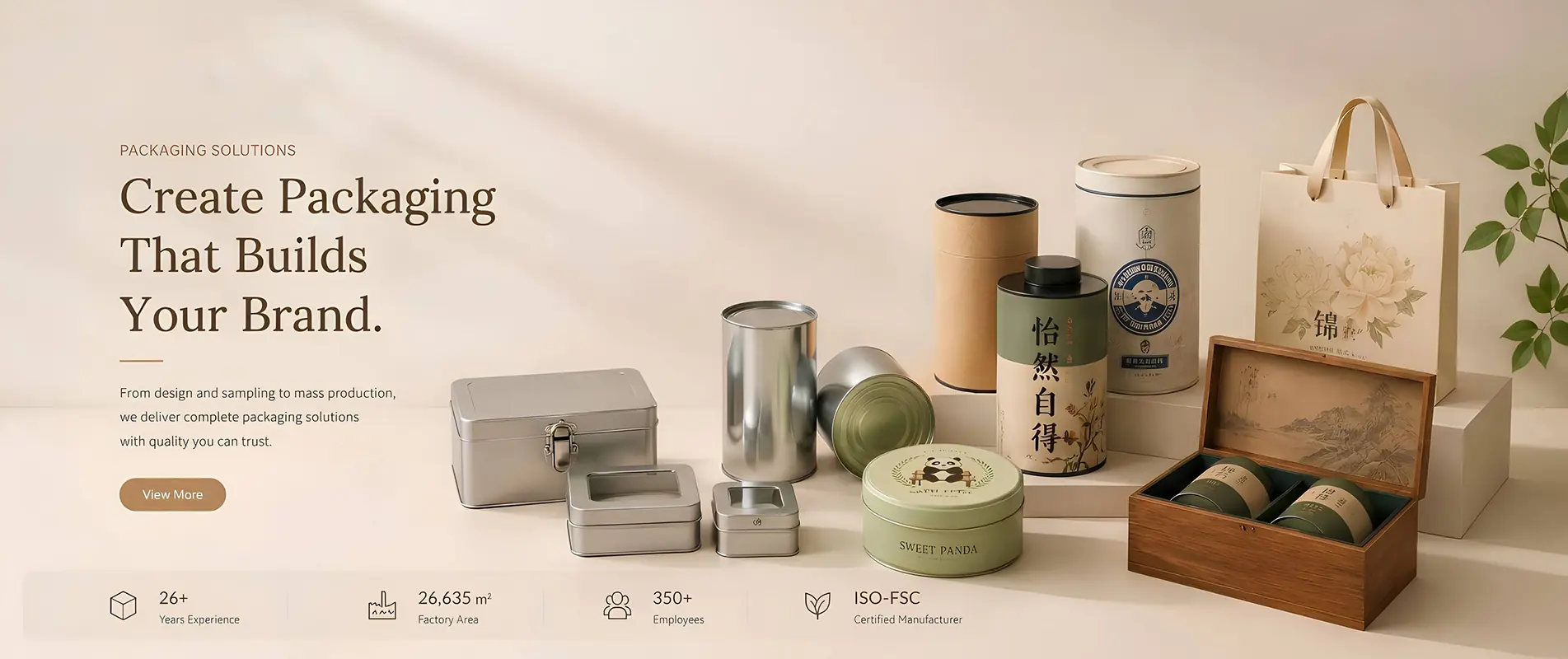 Custom packaging showcase